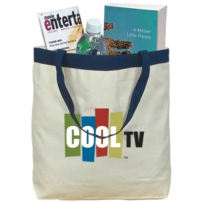 17.5" W x 16" H 12 oz Cotton Canvas Tote Bag