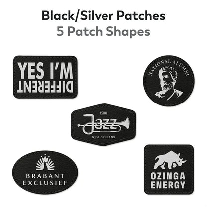 Richardson Recycled Trucker Hat w/Leather Patch, Embroidery