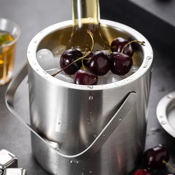 Double-Wall Stainless Steel Ice Bucket