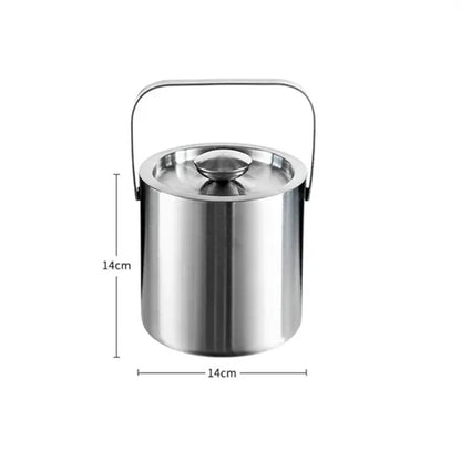 Double-Wall Stainless Steel Ice Bucket