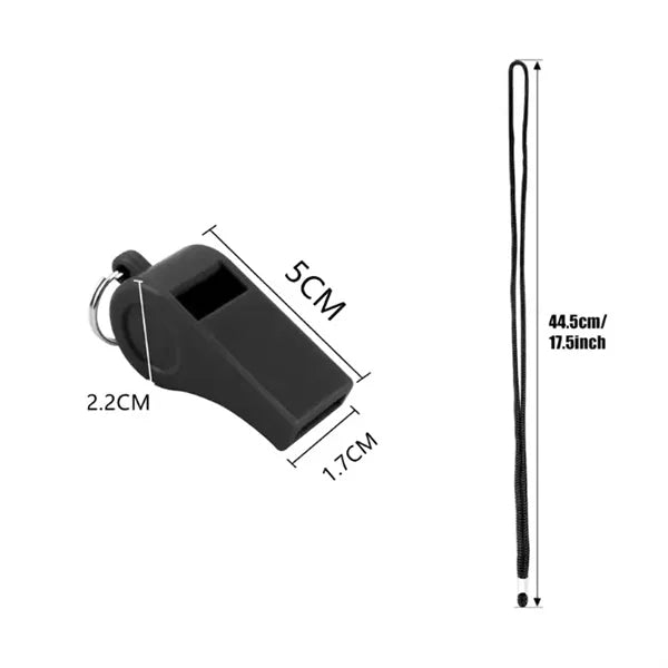 Durable ABS Whistle with Lanyard