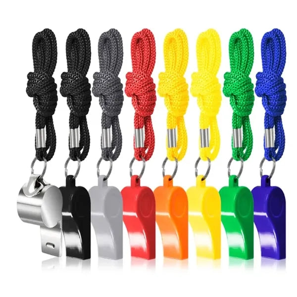 Durable ABS Whistle with Lanyard