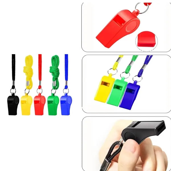 Durable ABS Whistle with Lanyard