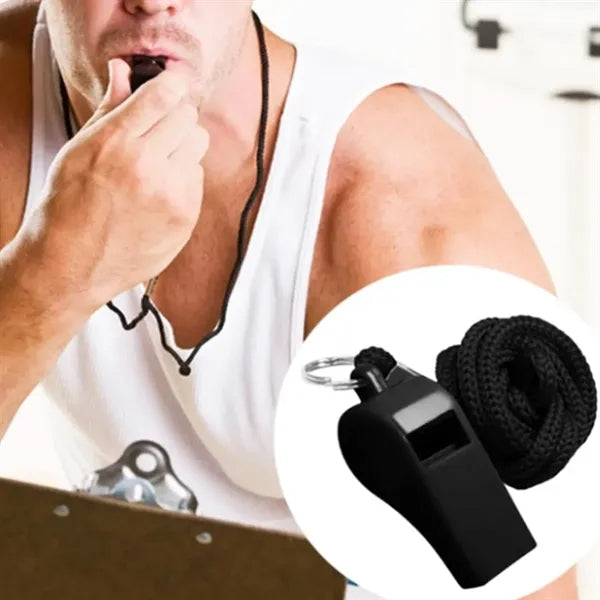 Durable ABS Whistle with Lanyard