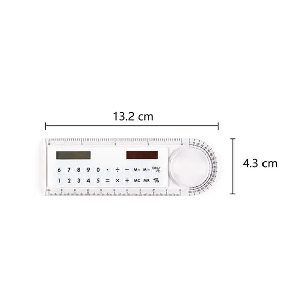 Multifunction Ruler with Magnifier and Calculator