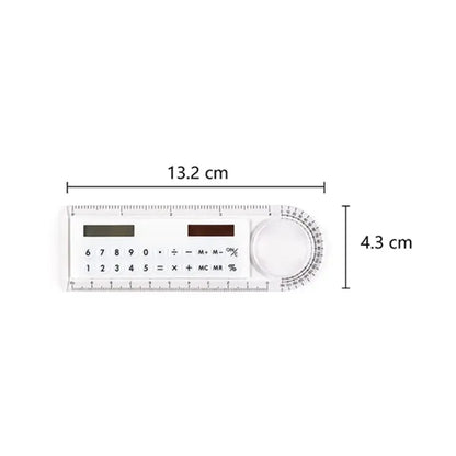 Multifunction Ruler with Magnifier and Calculator