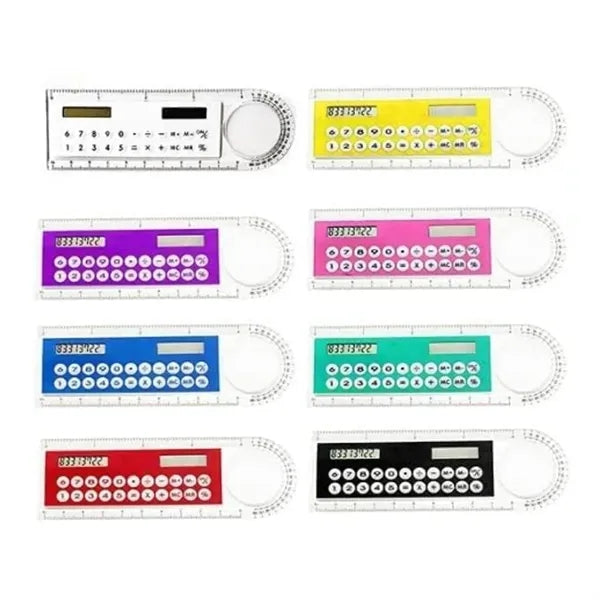 Multifunction Ruler with Magnifier and Calculator