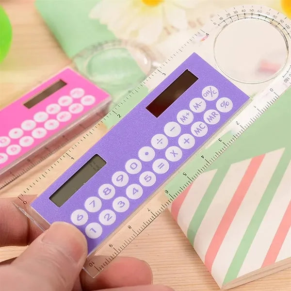 Multifunction Ruler with Magnifier and Calculator