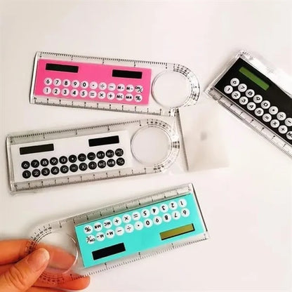 Multifunction Ruler with Magnifier and Calculator