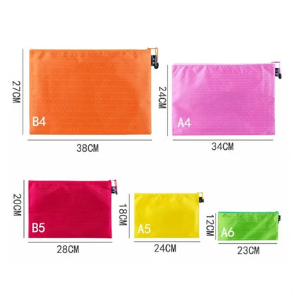 Mesh Zippered Pouch for Document Organization