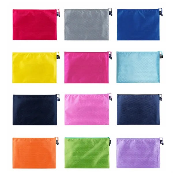 Mesh Zippered Pouch for Document Organization