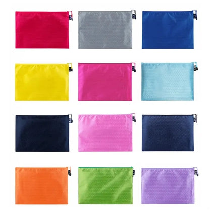 Mesh Zippered Pouch for Document Organization