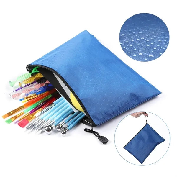 Mesh Zippered Pouch for Document Organization