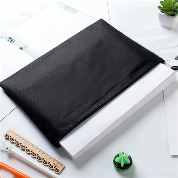 Mesh Zippered Pouch for Document Organization