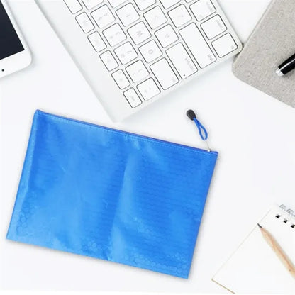 Mesh Zippered Pouch for Document Organization