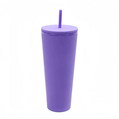 26oz Colorful Plastic Tumbler Straw For Cold Beverages Cup