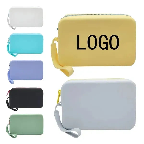 Silicone Makeup Bag Portable Zipper Storage