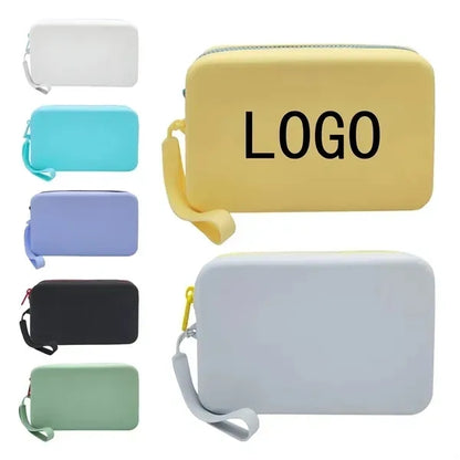 Silicone Makeup Bag Portable Zipper Storage