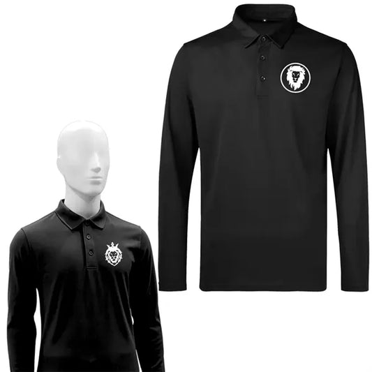 Men'S Sport Micro Pique Long Sleeve Polo Shirt