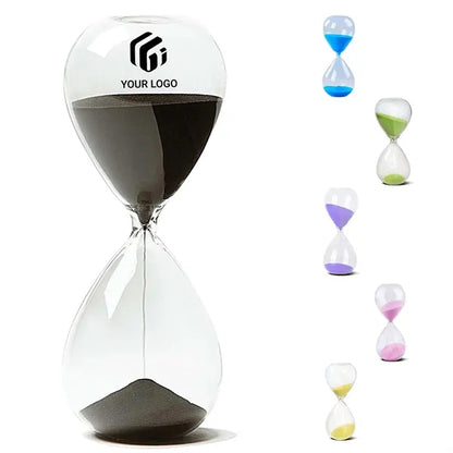 Durable 30 Minute Clear Glass Hourglass Sand Timer for Decor