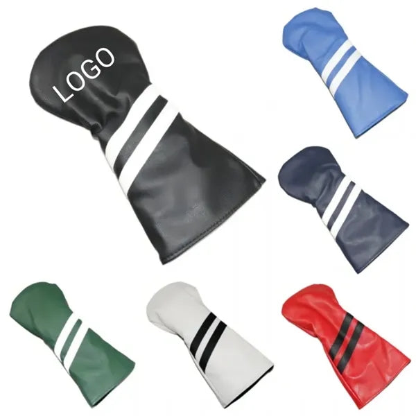 Golf Club Wood and Hybrid Head Cover PU Leather Headcover