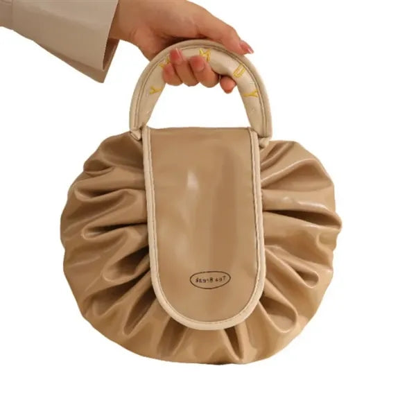 PU Leather Drawstring Makeup Bag