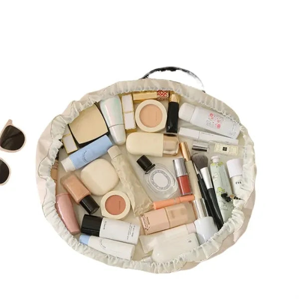 PU Leather Drawstring Makeup Bag
