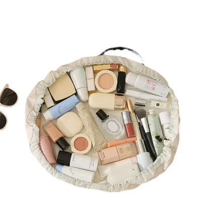 PU Leather Drawstring Makeup Bag