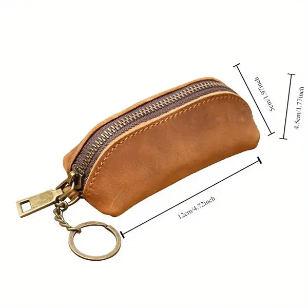 Genuine Leather Multi-Function Wallet Key Organizer