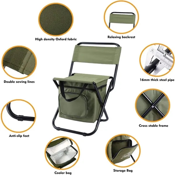 Fishing Chair with Cooler Bag