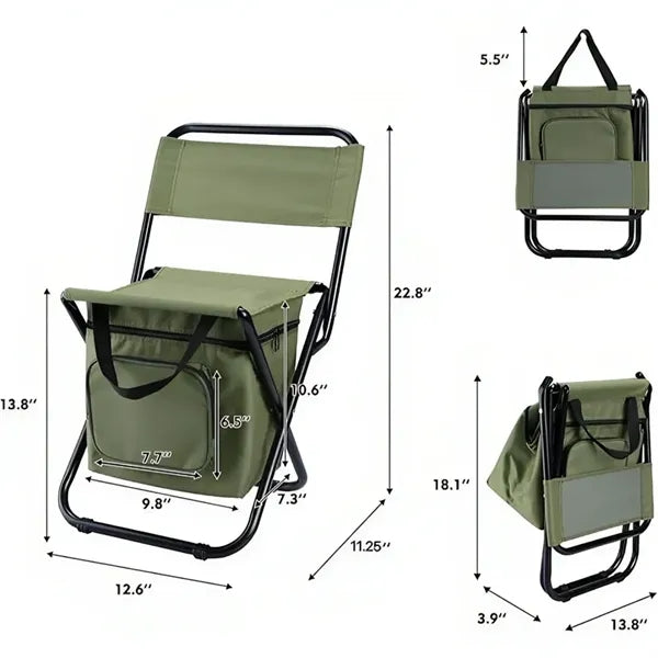 Fishing Chair with Cooler Bag