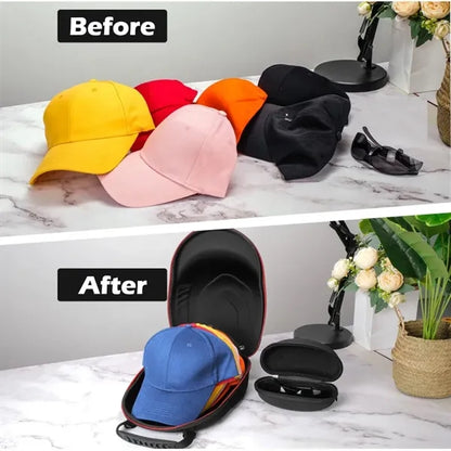 Baseball cap bag with sunglasses case