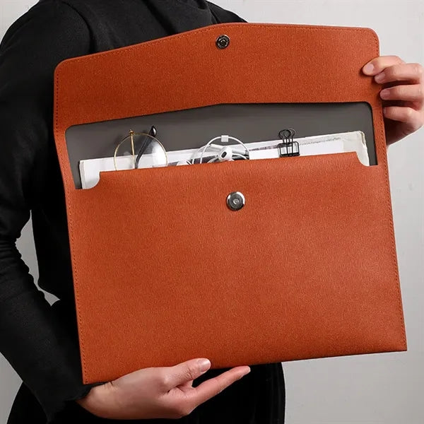 Large Capacity A4 Document Envelope with Snap Button