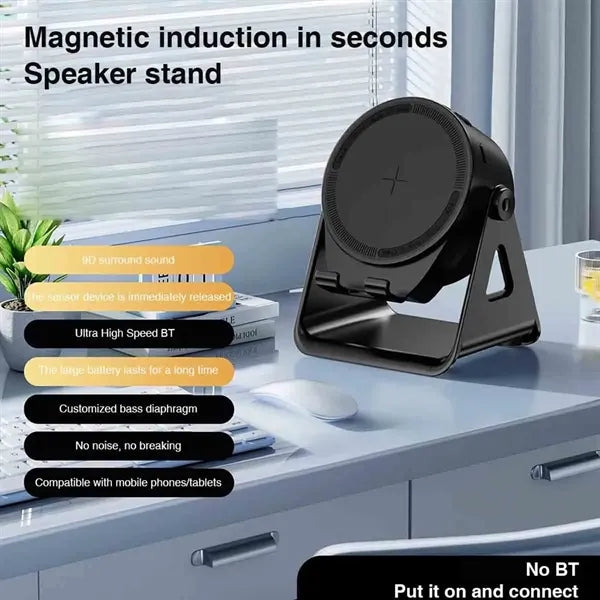 Portable Wireless Phone Holder Speaker