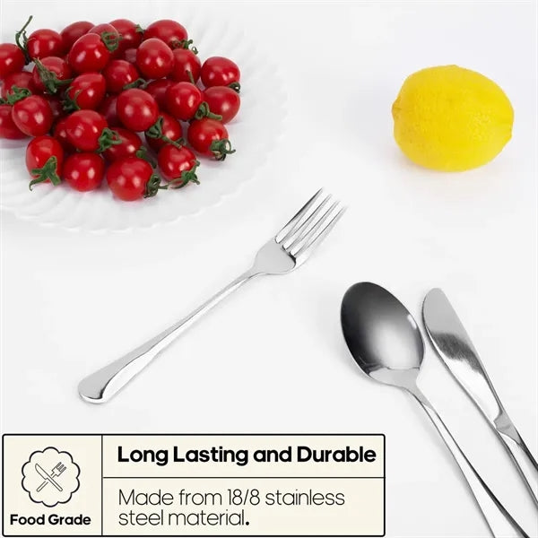 Portable 4 Piece Camping Cutlery Set with Storage Pouch
