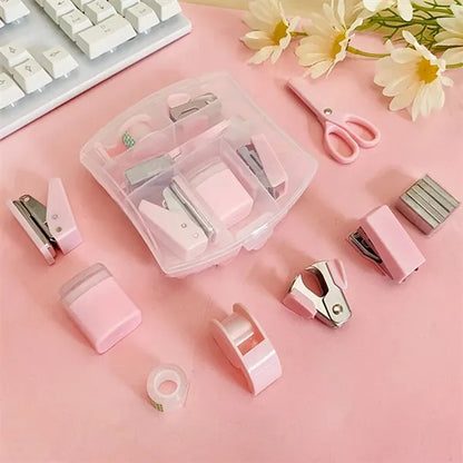 Mini 8 in 1 Portable Office Stationery Set