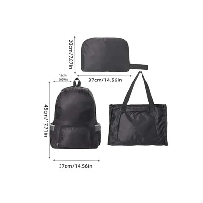 Foldable 2 in 1 Dual Purpose Single Shoulder Bag Backpack