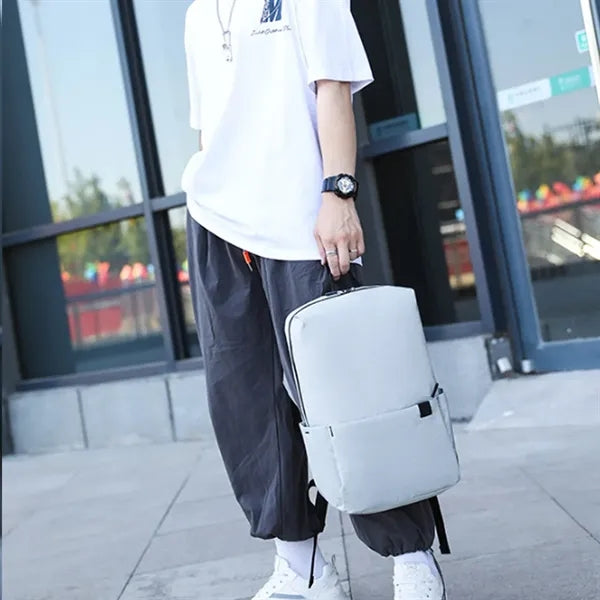 Large Solid Color Lightweight Casual Backpack
