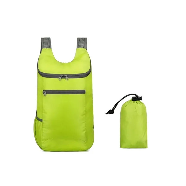 Foldable Lightweight Waterproof Backpack W/Storage Pouch