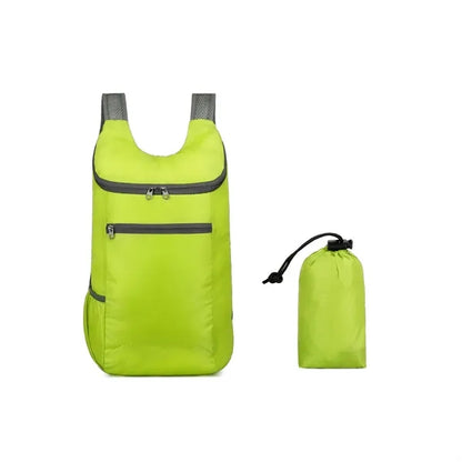 Foldable Lightweight Waterproof Backpack W/Storage Pouch