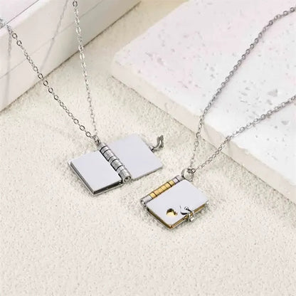 Engraved Stainless Steel Necklace