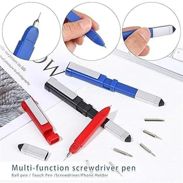 4-in-1 Durable Practical Multi-Tool Stylus Ballpoint Pen
