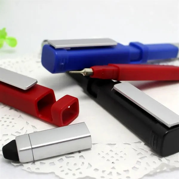 4-in-1 Durable Practical Multi-Tool Stylus Ballpoint Pen