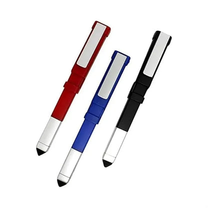 4-in-1 Durable Practical Multi-Tool Stylus Ballpoint Pen