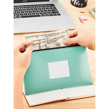 PU Leather Bill Organizer with Card Slot