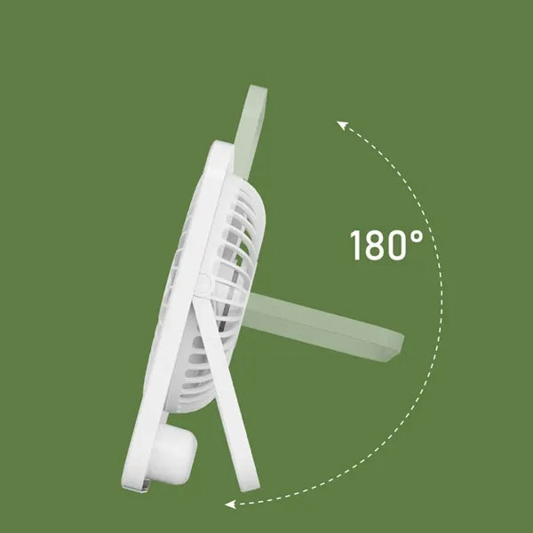 Rechargeable Digital Display Adjustable Quiet Desk Fan
