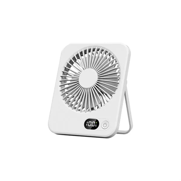 Rechargeable Digital Display Adjustable Quiet Desk Fan