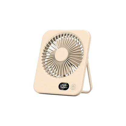 Rechargeable Digital Display Adjustable Quiet Desk Fan