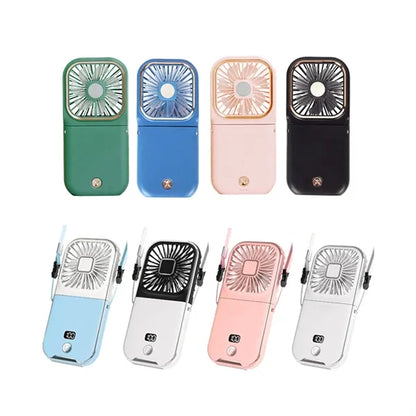 Lightweight Foldable 3-Speed Rechargeable Neckband Fan