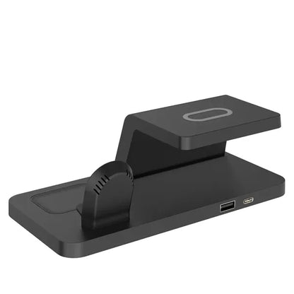 4-in-1 Wireless Charger Desk Clock with 15W Fast Charging